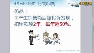 WISH商户平台运营教程17   Wish商户政策 处罚类规则：仿品处罚、常见退款现象、帐户暂停等