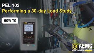 Performing a 30-day load study with the PEL 103