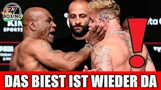 MIKE TYSON ESKALIERT beim letzten FACE OFF und schlägt JAKE PAUL!!! 247 Boxing