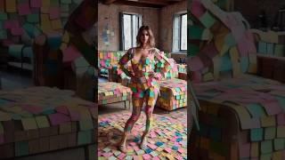 The Sticky Revolution: London's Post-It Couture Craze of 1990