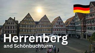 Sehenswürdigkeiten in Deutschland - Herrenberg, virtueller Stadtrundgang, Aussicht vom Schönbuchturm