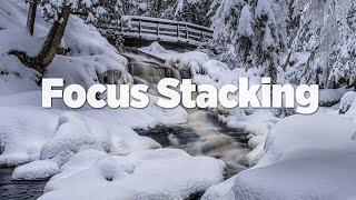 FOCUS STACKING A LONG EXPOSURE PHOTO OF A WATERFALL AFTER A WINTER STORM | BEHIND THE SCENES