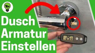 Duscharmatur Einstellen  TOP ANLEITUNG: Wie Temperatur & Thermostat Kartusche in Dusche Einstellen?