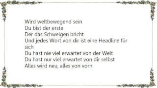 Christina Stürmer - Weltbewegend Lyrics