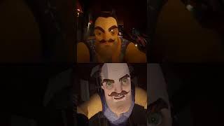 HELLO NEIGHBOR VR vs HELLO NEIGHBOR 2 Jumpscare #shorts