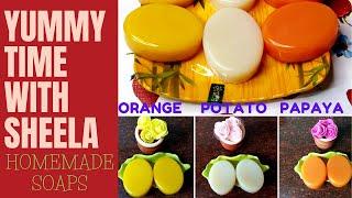 Homemade Soap |Instant Skin Whitening and Glowing |Papaya, Potato and Orange Soap |Tamil