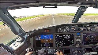 POV Capitán de Boeing 737 MAX despegando de Ciudad de México TO/GA Máxima Potencia