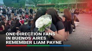 One Direction fans in Buenos Aires sing to remember Liam Payne