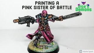 Painting a Pink Sister of Battle