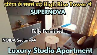 Fully Furnished Luxury Studio Apartment  in Noida|Supernova|Contact:-9540872378|sr homes|series-3