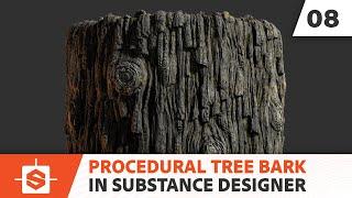 Tree Bark - Procedural Material with Substance Designer | Adobe Substance 3D