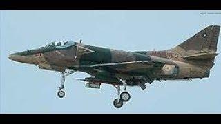 JHH A-4 Skyhawk  Low pass through weeds. Ducted Fan