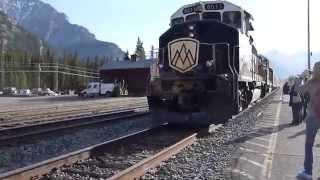 Rocky Mountaineer arrives Banff Station 24 May 2015