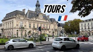 Tours (France ) Walking Tour (4K), October 15, 2024 Loire Valley City Walk HD Europe