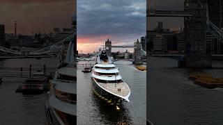 Superyacht in London