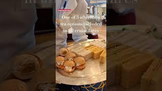 The most iconic tea at sea - afternoon tea on Queen Mary 2! #cruise #queenmary2 #cunard #cruiseship