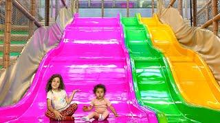 Sierra and Rhia play Indoor Games and have fun at playground