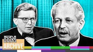 Harold Macmillan Questioned by Robin Day in Groundbreaking Live Interview (1958)