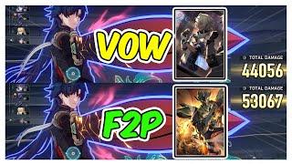 Blade Flames Afar F2P LC vs Secret Vow Damage Comparison【 Honkai Star Rail Blade Build 】