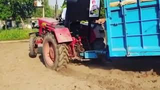 Mahindra 575   2 fully loaded trolley