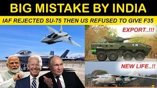 Indian Defence News:US to India: NO F-35s! Shocking Twist After India Rejects Russia's SU-75,Whap Ex