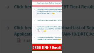 DRDO CEPTAM -10 Tech B Result