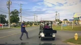 Dash Cam Footage Form 09/12/24 Golf Cart Chase In Pine Bluff Arkansas