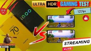 BGMI 120 FPS TEST - Realme Narzo 70 Turbo Vs iQOO Z9 Vs Realme P1 Speed Live Gaming Test Stream