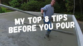 I Do These 8 Things Before Every Concrete Floor Pour