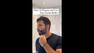 How to properly use a beard roller to help stimulate beard growth