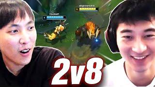 2V8 PERFORMANCE ON BOT LANE ft. DOUBLELIFT ON TWITCH | Biofrost