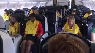 CABIN CREW TRAINING: DITCHING - LONG (FULL) CABIN PREPARATION