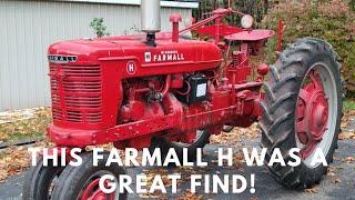 1948 International Harvester Farmall H that is a rare find! #farmall