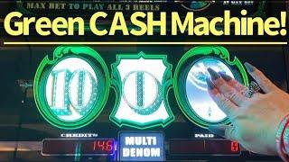 Green CASH Machine Wheel JACKPOTS & FORTUNE OX - Nice Bonus & Wins!