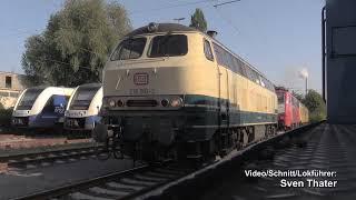 Mit 218 003 über die Amerikalinie / Uelzen - Bremen / Mitfahrt