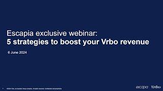 5 strategies to boost your Vrbo revenue - June 2024 (ANZ session)