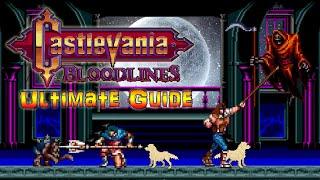 Castlevania Bloodlines - Sega Genesis - ULTIMATE GUIDE - ALL Stages, ALL Characters 100%