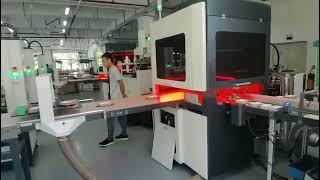 Rigid box making machine - many box making lines in customer's factory