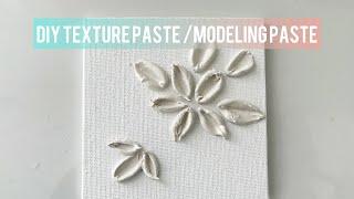 #14 How to make texture paste / DIY Modeling paste with plaster of paris