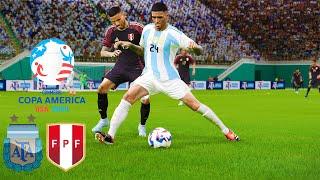 PES 2024 | Argentina vs Peru | COPA AMERICA 2024 | PC GAMEPLAY RTX 4080 @ 4K 60FPS HDR