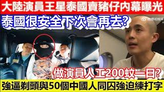 大陸演員王星泰國賣豬仔內幕曝光！被剃頭並與50個中國人同囚強迫練打字！做演員人工200蚊一日？泰國很安全下次會再去？｜CC字幕｜Podcast｜日更頻道 #東張西望 #何太 #何伯 #李龍基