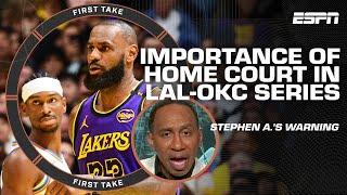 Stephen A. warns OKC's DEFENSE & DEPTH is a problem  'LAKERS DON'T WANT THAT SMOKE!'  | First Take