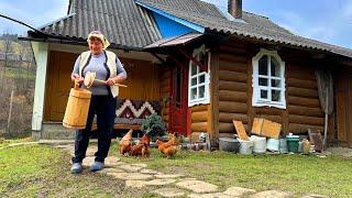 Autumn weekdays in the Carpathians: Cozy Country Life with grandchildren