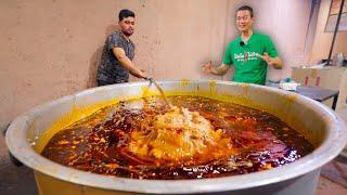 1,000 Kg. BIRYANI JACUZZI - Giant Indian Food!!  Biryani Tour in Bengaluru, India!