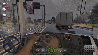 Driving while snow 190km transport my passengers carefully part-2