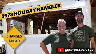 Vintage Holiday Rambler Installing a Crystal-Clear Window & Paint Prep