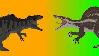 JWCC Spinosaurus vs JWD Giganotosaurus (sticknodes pro)