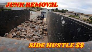 JUNK REMOVAL! HOW I MADE AN EXTRA $700 ON WEEKEND SIDE HUSTLE!!!