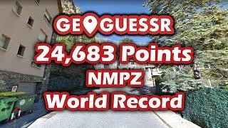 I GOT GEOGUESSR'S HARDEST WORLD RECORD!! (10s NMPZ)