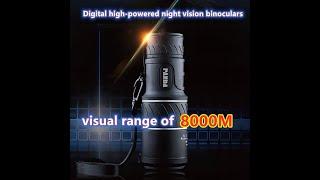 Digital high-powered night vision binoculars, German soldiers special, visual range of 8000 meters